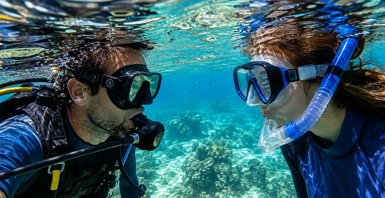 Masque de plongée ou masque de snorkeling : quelles différences